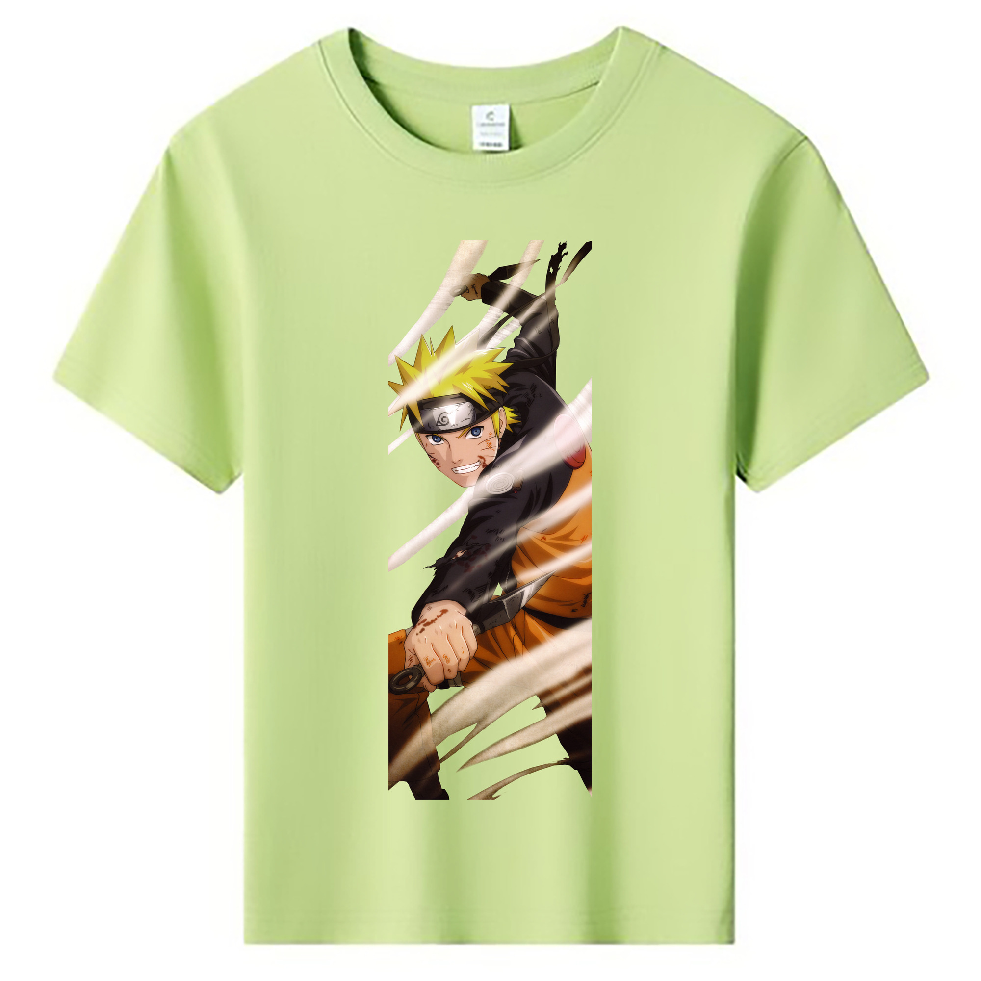 （画像用） NARUTO -ナルト- うずまき ナルト Uzumaki Naruto 綿100％キッズTシャツ（フロントプリント）
